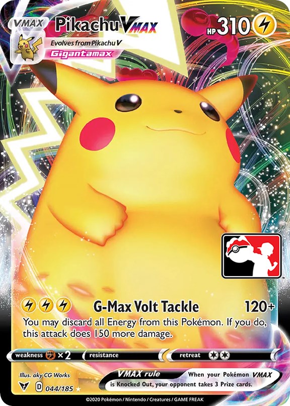 Pikachu VMAX (044/185) [Prize Pack Series One] | Golgari Games