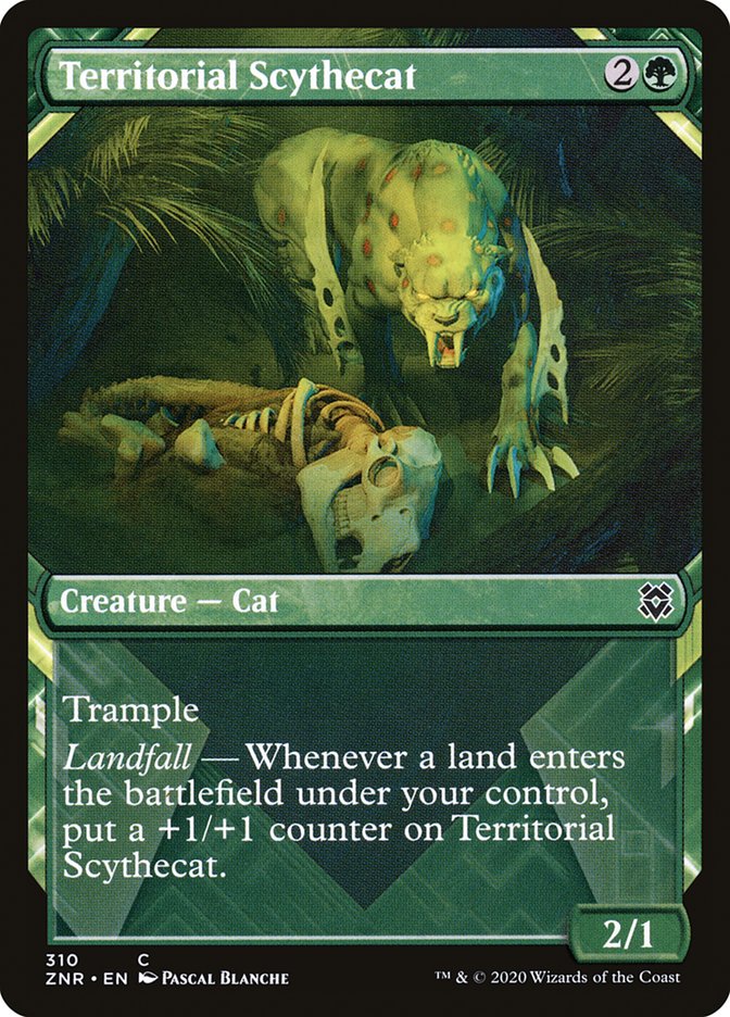 Territorial Scythecat (Showcase) [Zendikar Rising] | Local Legends