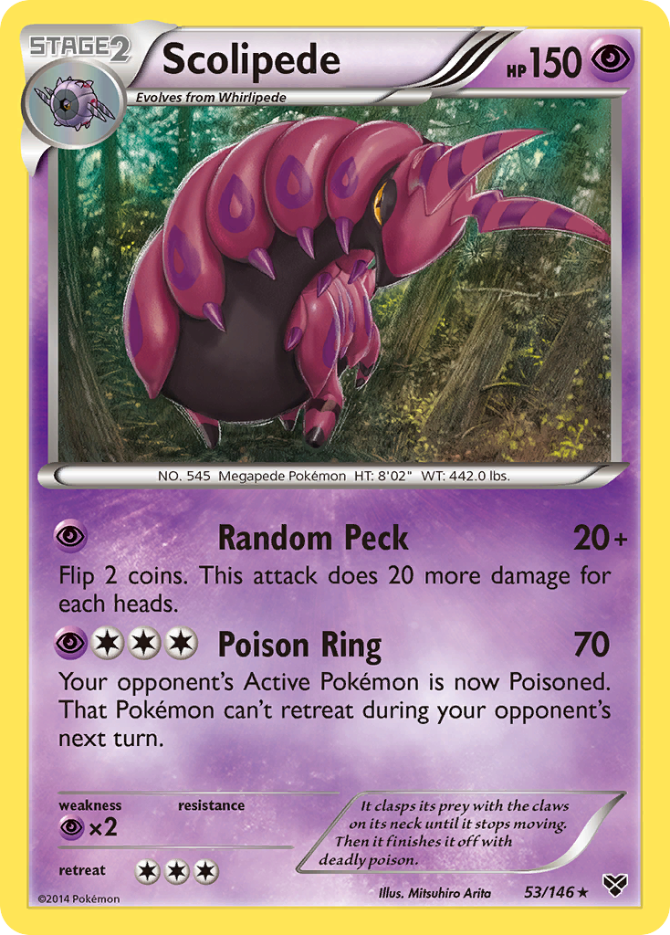 Scolipede (53/146) [XY: Base Set] | Golgari Games