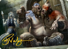 Ettin Art Card (Gold-Stamped Signature) [Dungeons & Dragons: Adventures in the Forgotten Realms Art Series] | Local Legends