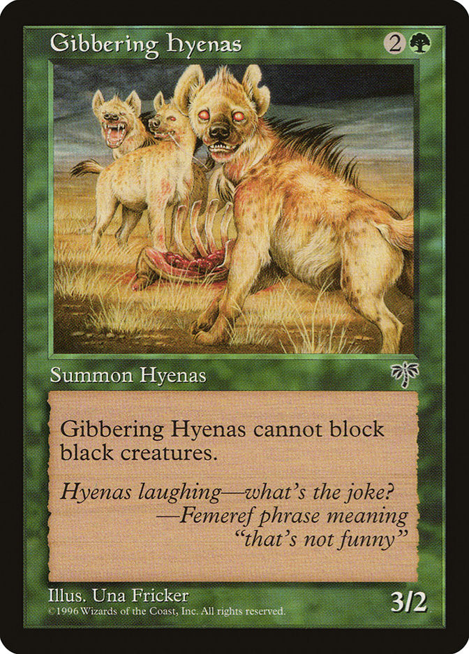 Gibbering Hyenas [Mirage] | Golgari Games