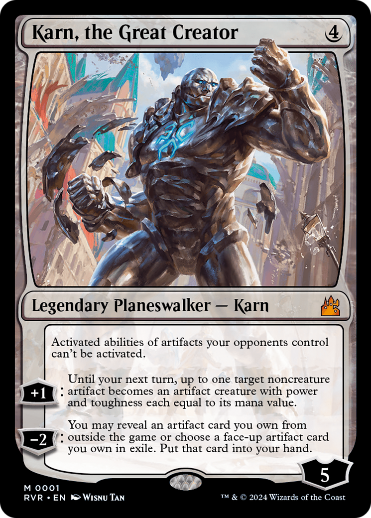 Karn, the Great Creator [Ravnica Remastered] | Golgari Games