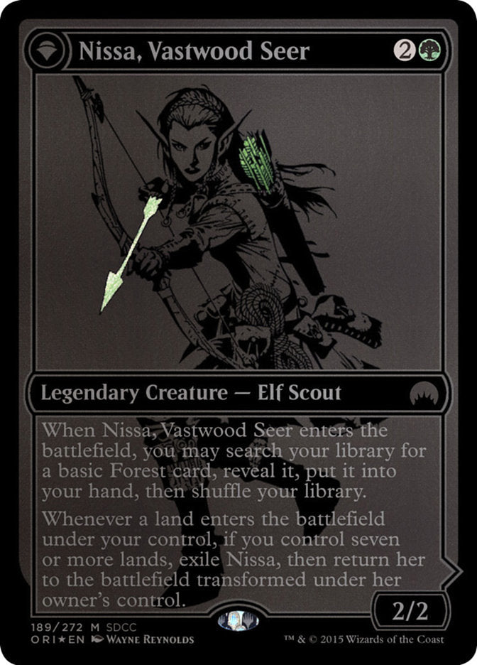 Nissa, Vastwood Seer // Nissa, Sage Animist [San Diego Comic-Con 2015] | Golgari Games