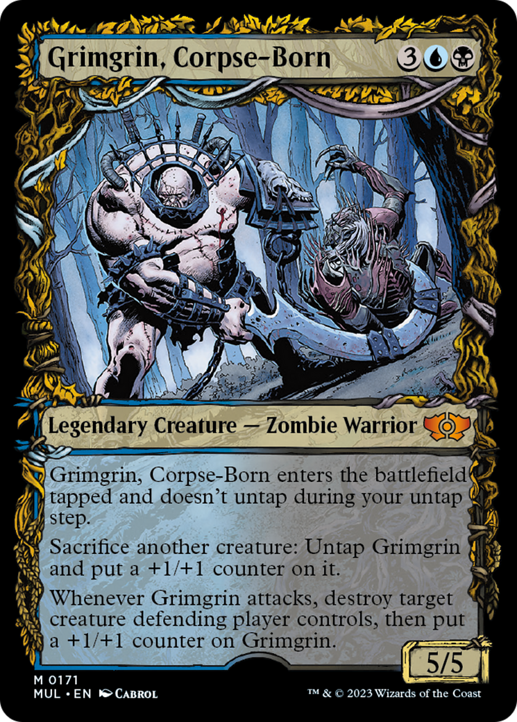 Grimgrin, Corpse-Born (Halo Foil) [Multiverse Legends] | Local Legends