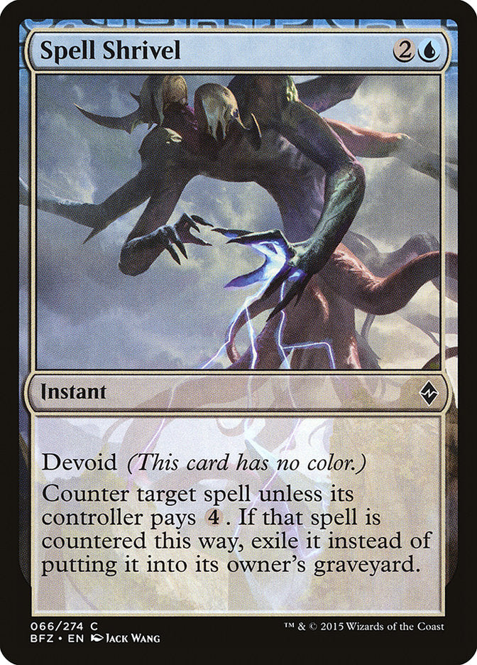 Spell Shrivel [Battle for Zendikar] | Local Legends
