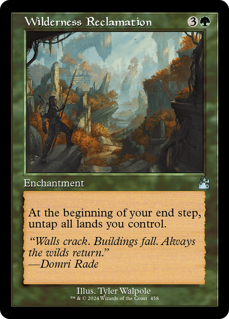 Wilderness Reclamation [Ravnica Remastered] | Golgari Games