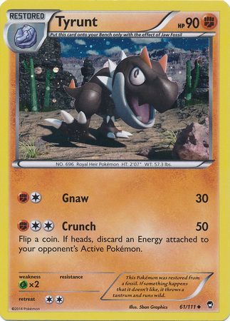 Tyrunt (61/111) (Cosmos Holo) [XY: Furious Fists] | Golgari Games