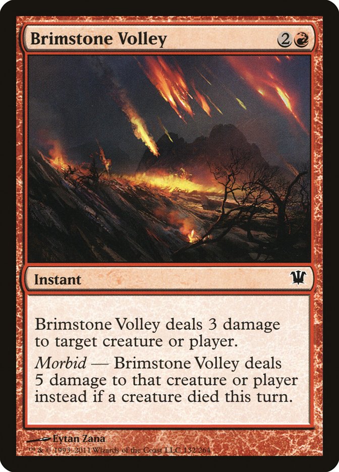 Brimstone Volley [Innistrad] | Local Legends