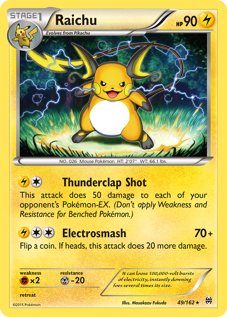 Raichu (49/162) [XY: BREAKthrough] | Golgari Games