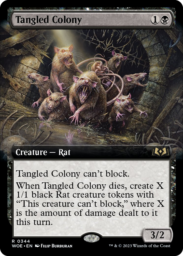 Tangled Colony (Extended Art) [Wilds of Eldraine] | Golgari Games