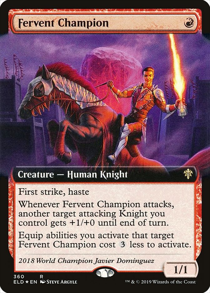 Fervent Champion (Extended Art) [Throne of Eldraine] | Local Legends
