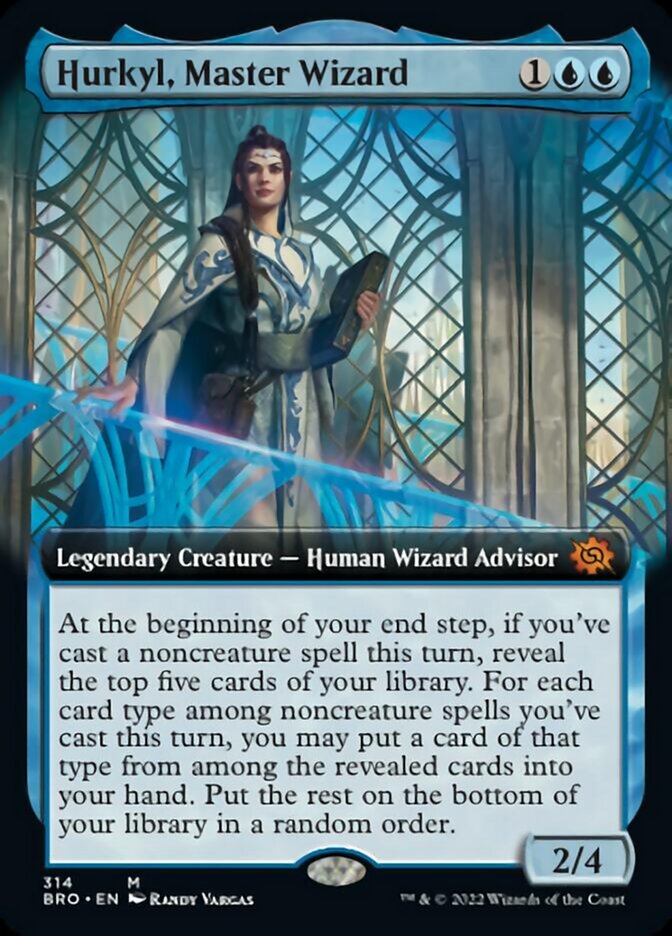 Hurkyl, Master Wizard (Extended Art) [The Brothers' War] | Golgari Games