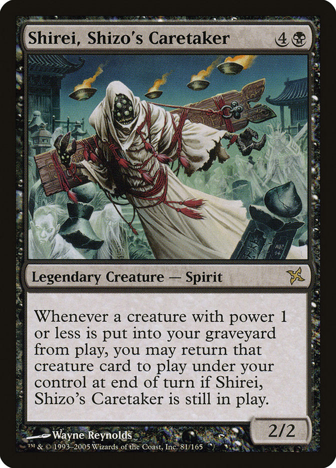 Shirei, Shizo's Caretaker [Betrayers of Kamigawa] | Golgari Games