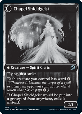 Chaplain of Alms // Chapel Shieldgeist [Innistrad: Double Feature] | Local Legends