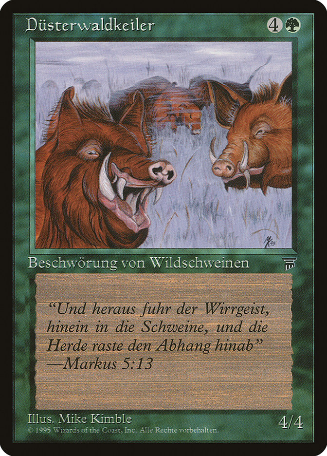 Durkwood Boars (German) - "Dusterwaldkeiler" [Renaissance] | Golgari Games