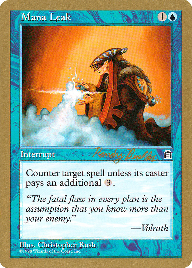 Mana Leak (Randy Buehler) [World Championship Decks 1998] | Local Legends