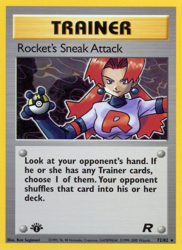 Rocket's Sneak Attack (72/82) [Team Rocket 1st Edition] | Golgari Games