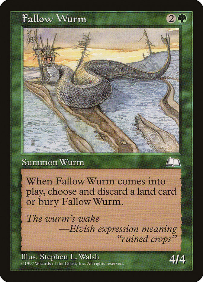 Fallow Wurm [Weatherlight] | Golgari Games