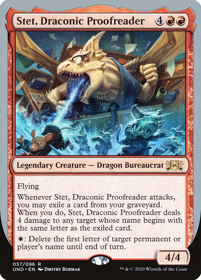 Stet, Draconic Proofreader [Unsanctioned] | Local Legends