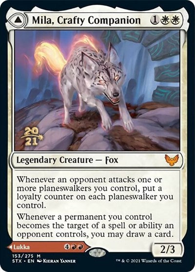 Mila, Crafty Companion // Lukka, Wayward Bonder [Strixhaven: School of Mages Prerelease Promos] | Local Legends