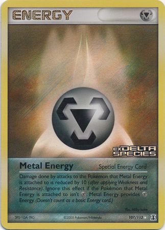 Metal Energy (107/113) (Stamped) [EX: Delta Species] | Golgari Games