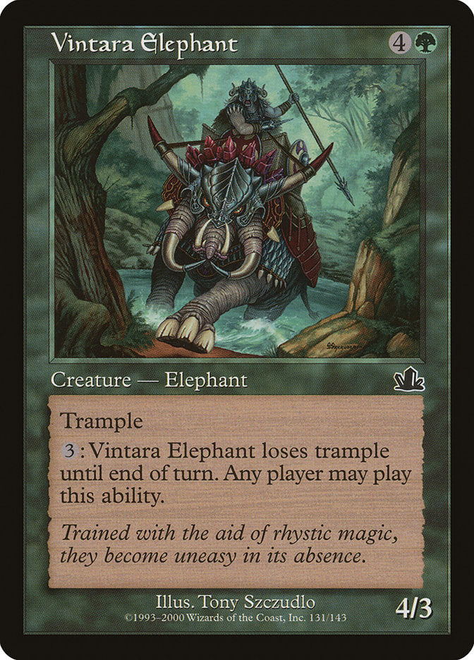 Vintara Elephant [Prophecy] | Golgari Games