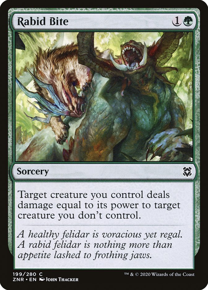 Rabid Bite [Zendikar Rising] | Local Legends