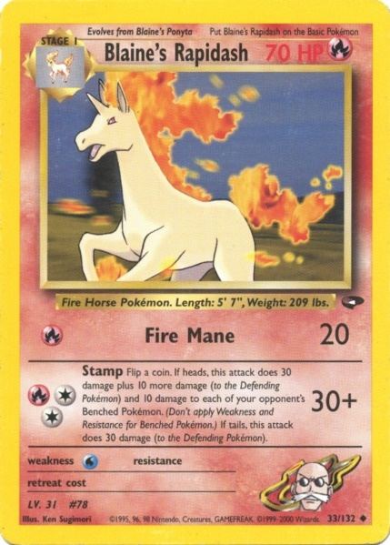 Blaine's Rapidash (33/132) [Gym Challenge Unlimited] | Golgari Games