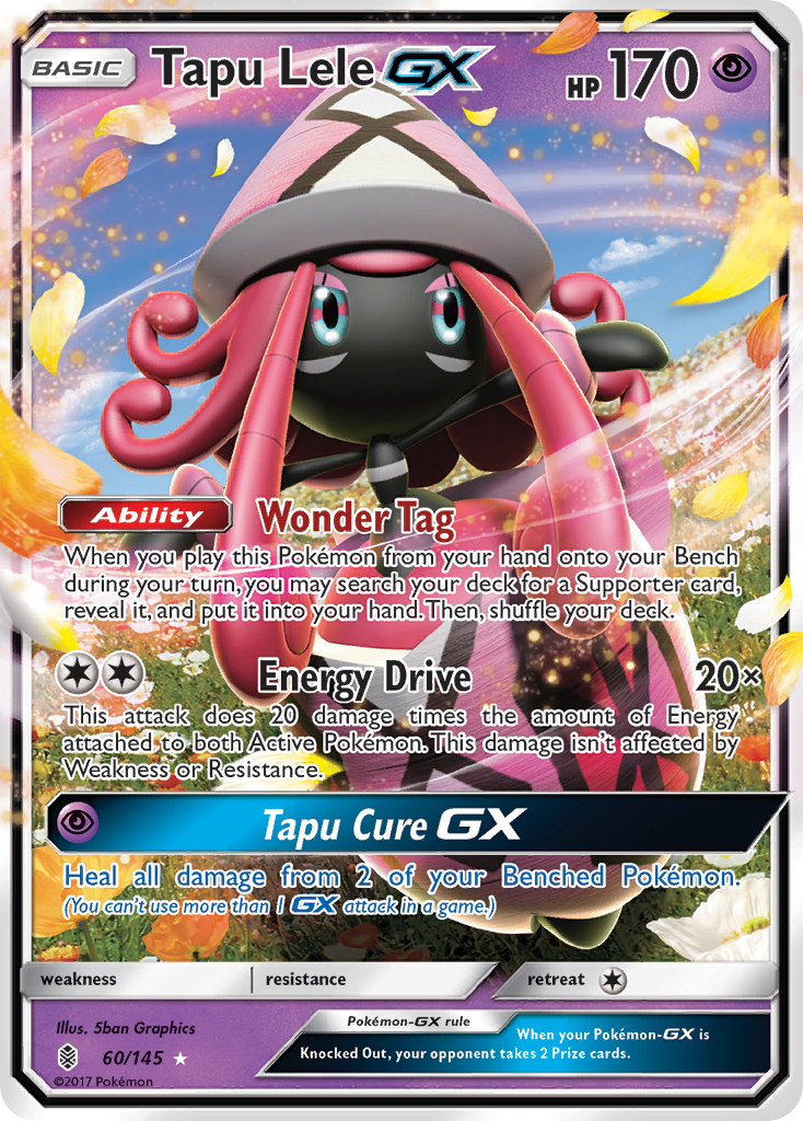 Tapu Lele GX (60/145) [Sun & Moon: Guardians Rising] | Golgari Games