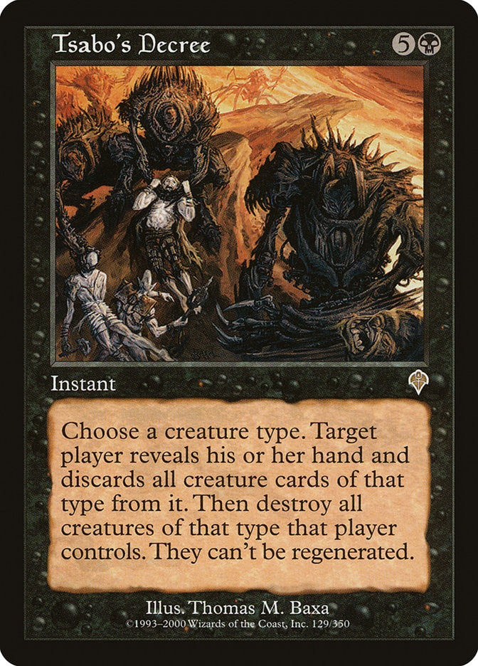 Tsabo's Decree [Invasion] | Local Legends