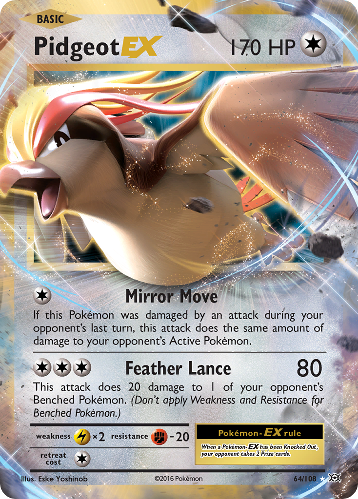 Pidgeot EX (64/108) [XY: Evolutions] | Golgari Games