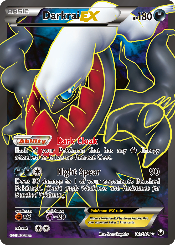 Darkrai EX (107/108) [Black & White: Dark Explorers] | Golgari Games