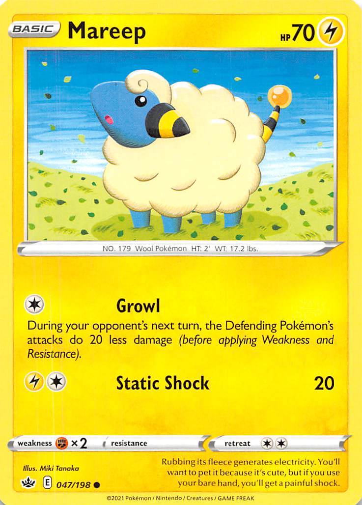 Mareep (047/198) [Sword & Shield: Chilling Reign] | Golgari Games