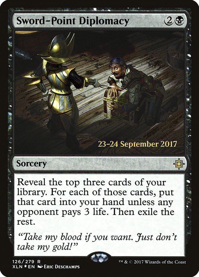 Sword-Point Diplomacy [Ixalan Prerelease Promos] | Local Legends