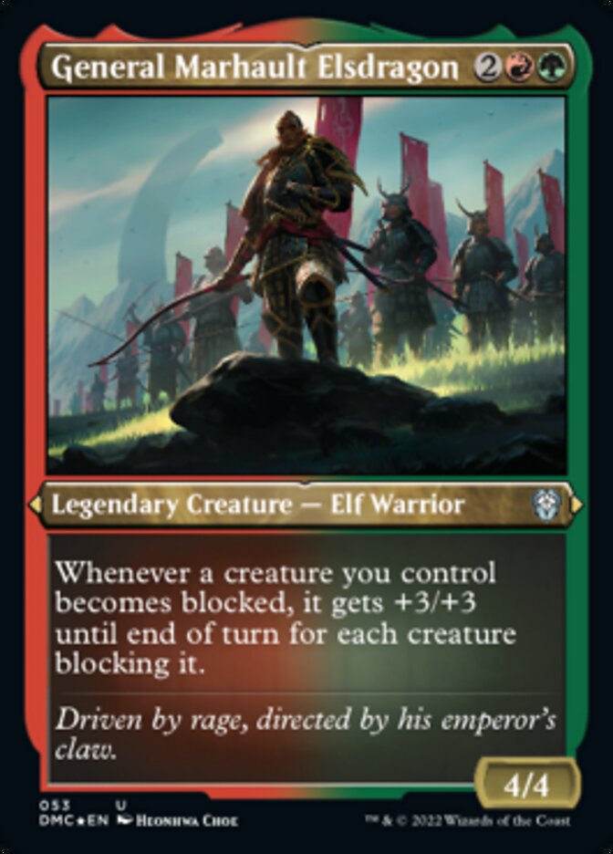 General Marhault Elsdragon (Foil Etched) [Dominaria United Commander] | Local Legends