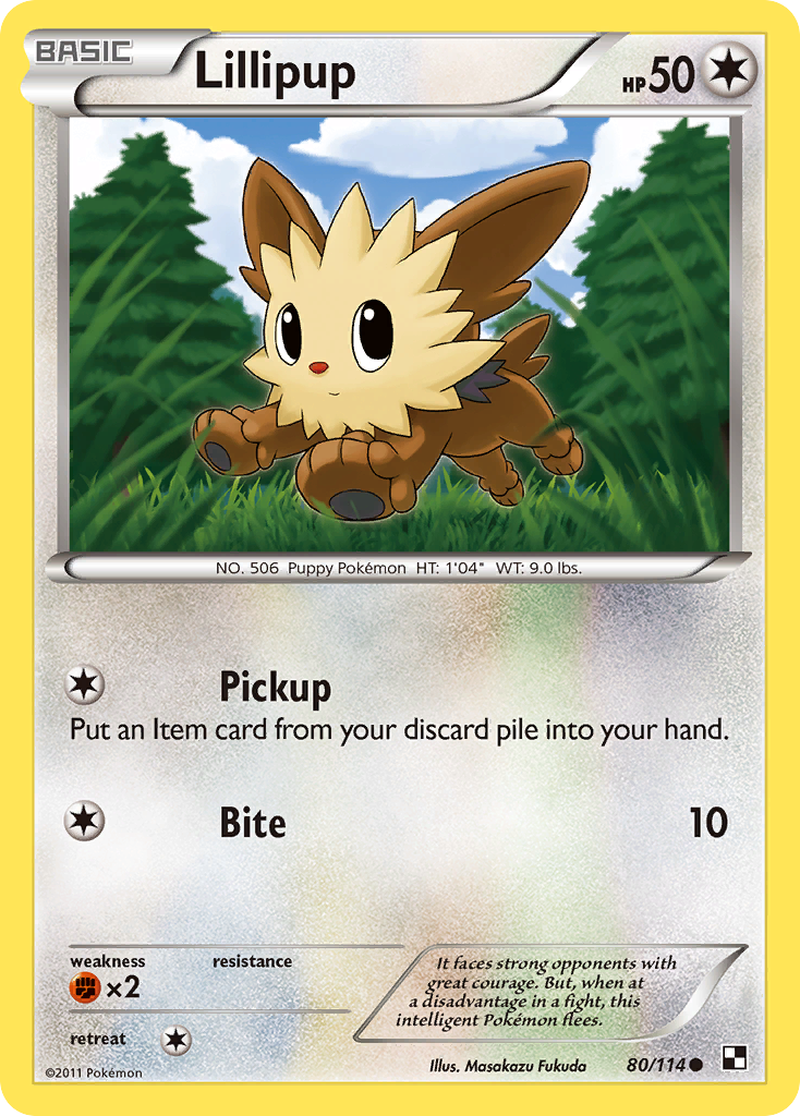 Lillipup (80/114) [Black & White: Base Set] | Golgari Games