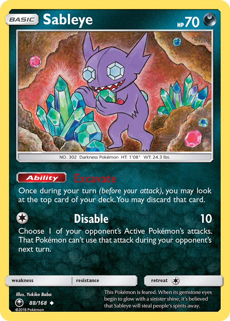 Sableye (88/168) [Sun & Moon: Celestial Storm] | Golgari Games