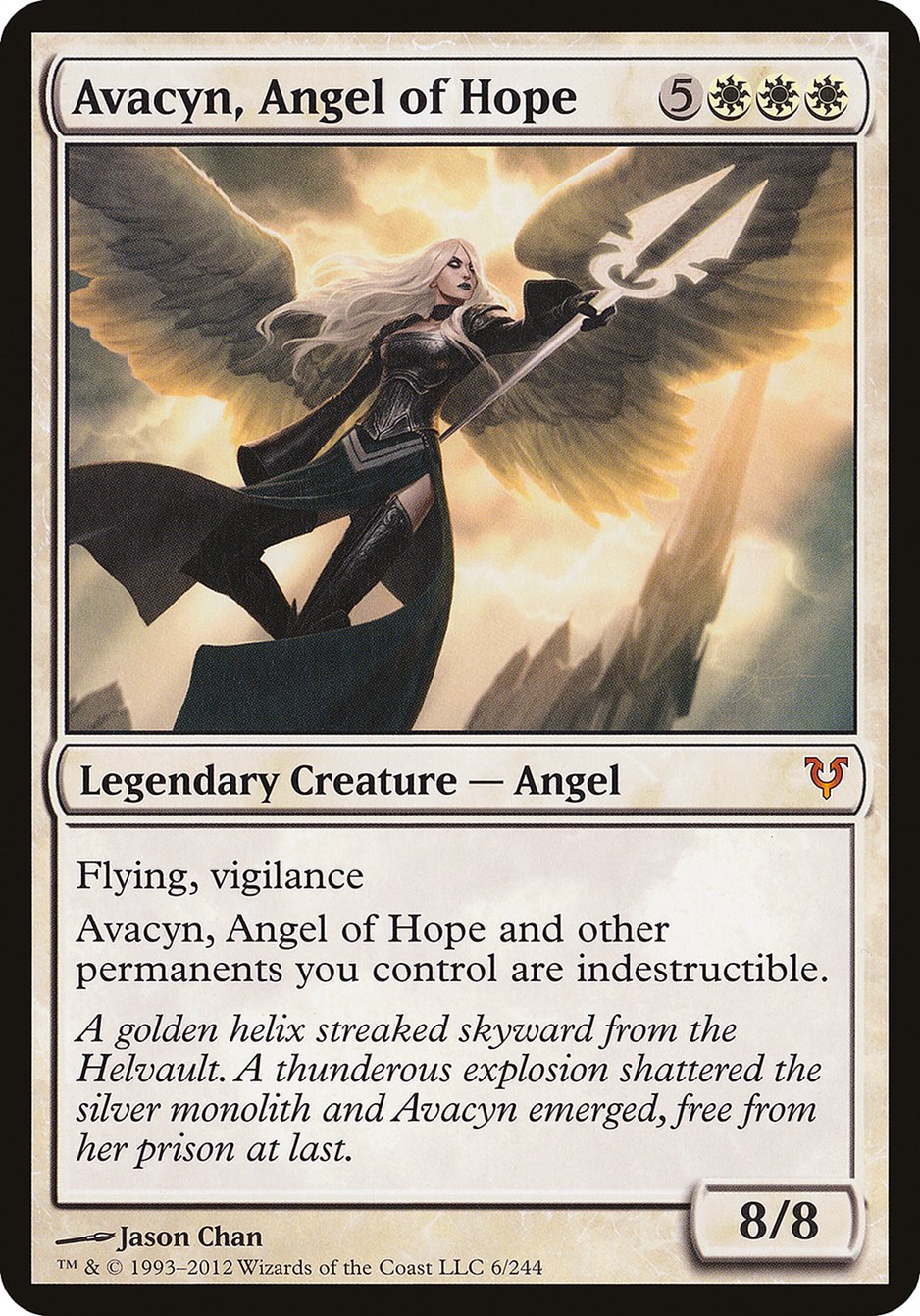 Avacyn, Angel of Hope (Oversized) [Open the Helvault] | Golgari Games