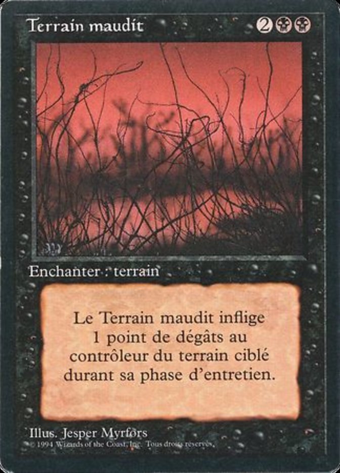 Cursed Land [Foreign Black Border] | Golgari Games