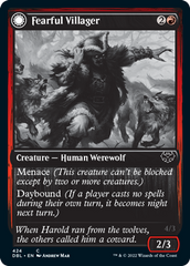Fearful Villager // Fearsome Werewolf [Innistrad: Double Feature] | Local Legends