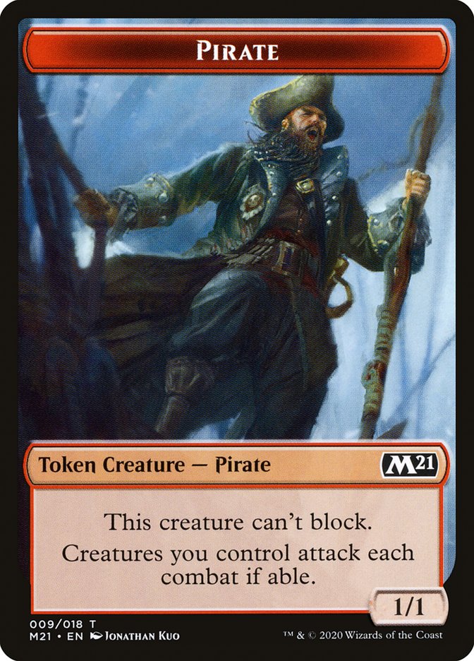 Pirate Token [Core Set 2021 Tokens] | Golgari Games