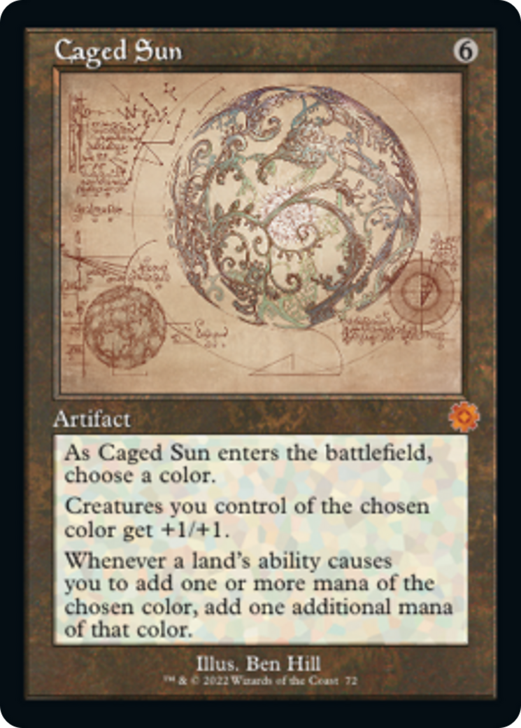 Caged Sun (Retro Schematic) [The Brothers' War Retro Artifacts] | Golgari Games