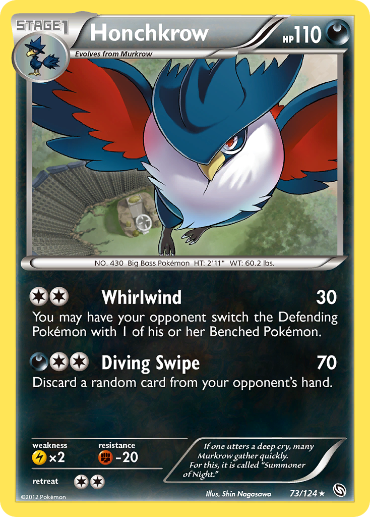 Honchkrow (73/124) [Black & White: Dragons Exalted] | Local Legends