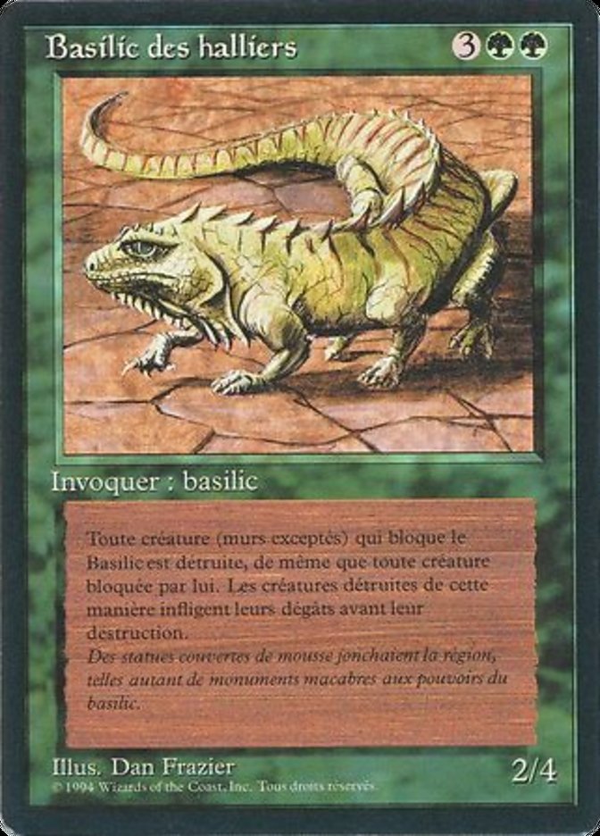 Thicket Basilisk [Foreign Black Border] | Golgari Games