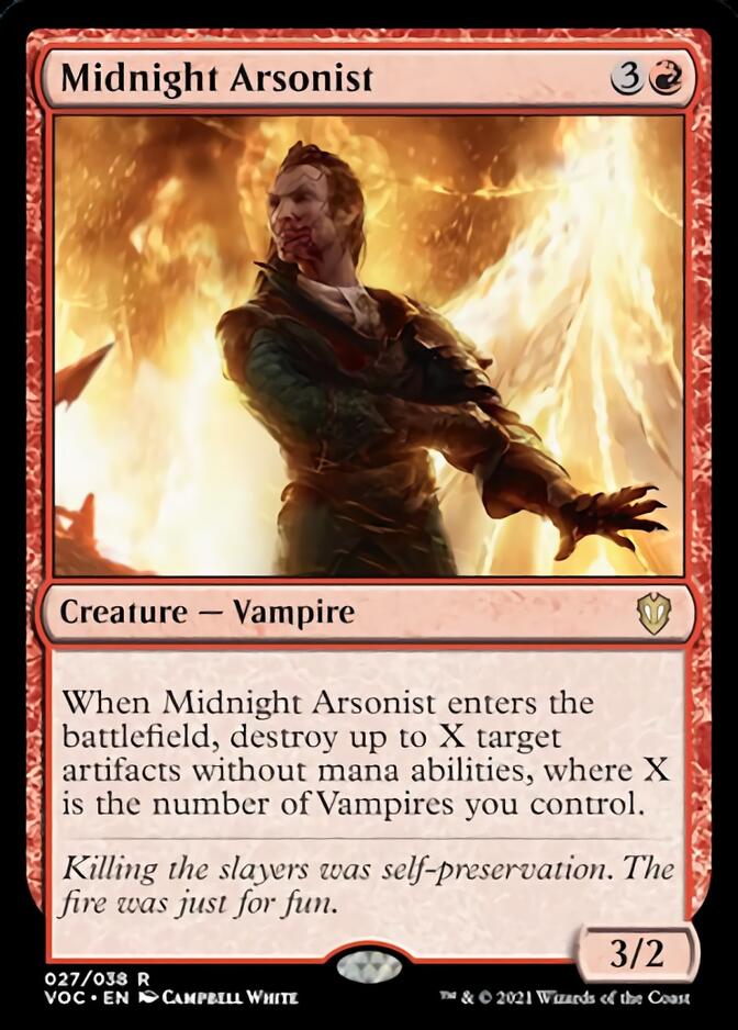 Midnight Arsonist [Innistrad: Crimson Vow Commander] | Golgari Games