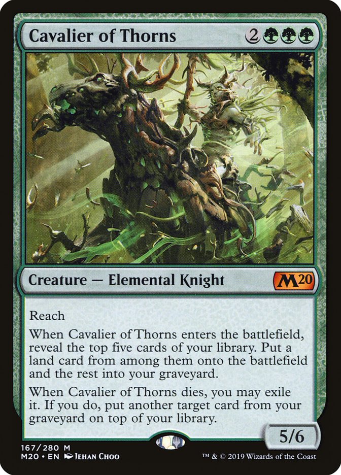 Cavalier of Thorns [Core Set 2020] | Golgari Games