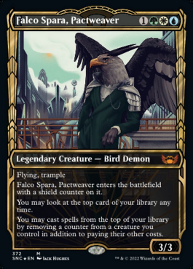 Falco Spara, Pactweaver (Showcase Golden Age Gilded Foil) [Streets of New Capenna] | Local Legends