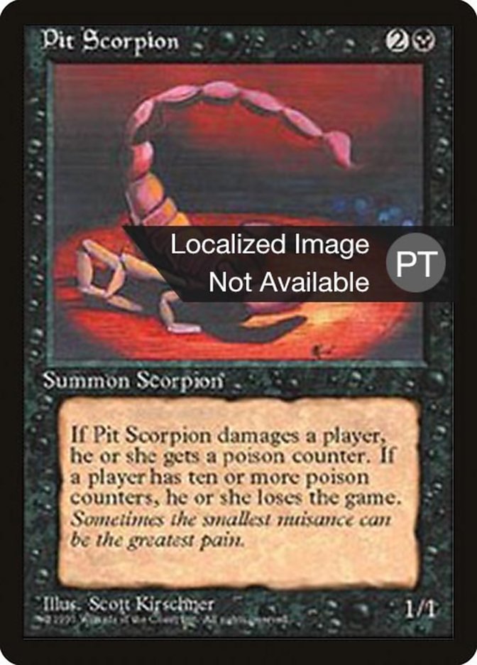 Pit Scorpion [Fourth Edition (Foreign Black Border)] | Golgari Games