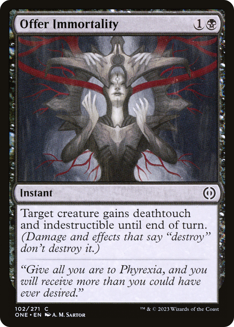 Offer Immortality [Phyrexia: All Will Be One] | Golgari Games