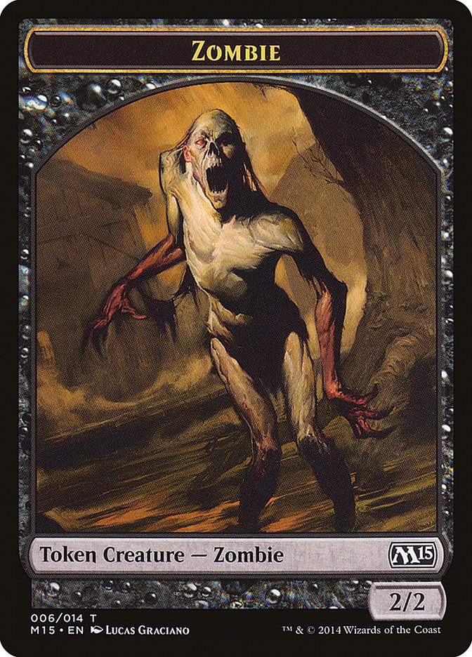 Zombie Token [Magic 2015 Tokens] | Golgari Games